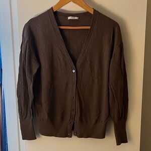 AYR Chocolate Brown Cardigan